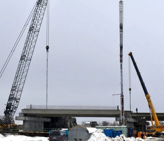 Строительная готовность нового моста через Оку составляет 18,6%