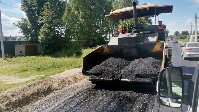 Ремонт дороги. Рыбное. 18.06.26
