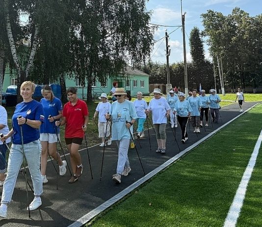 В Рыбном прошло физкультурно-оздоровительное занятие для пенсионеров